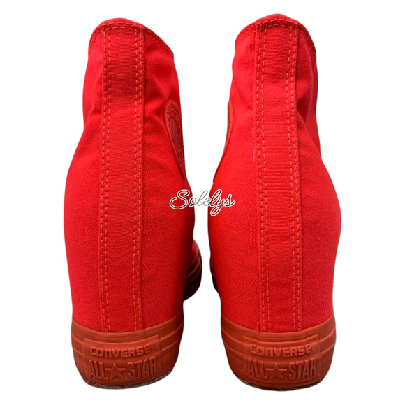 Converse 2013 CTAS Platform Plus Hidden Wedge Bold Pink Red Canvas Sneaker 10 - Picture 4 of 10